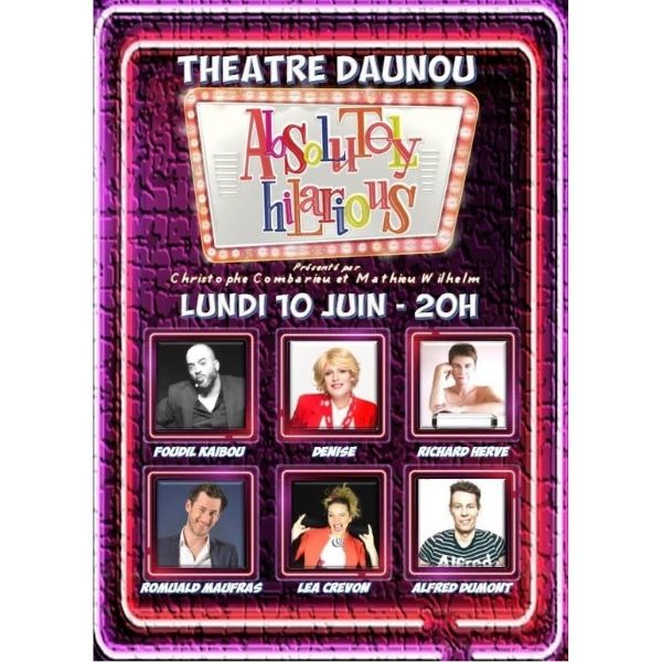 lessortiesdesarah_absolutely_hilarious_affiche Absolutely Hilarious – 10 Juin 2019 !
