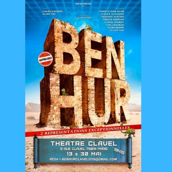 lessortiesdesarah_ben_hur_affiche « Ben Hur au Théâtre Clavel avant Avignon !
