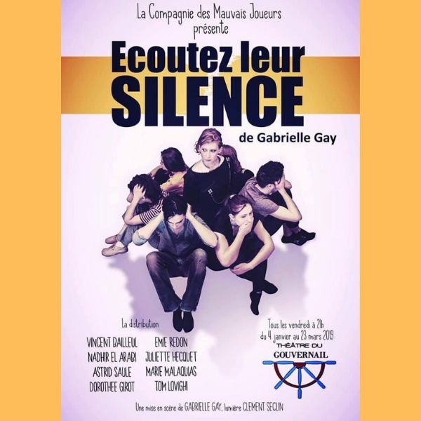lessortiesdesarah_ecoutez_leur_silence_affiche « Ecoutez leur silence » de Gabrielle Gay