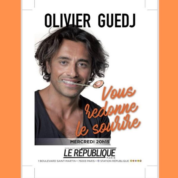 lessortiesdesarah_olivier_guedj_affiche Olivier Guedj au Théâtre Le République !