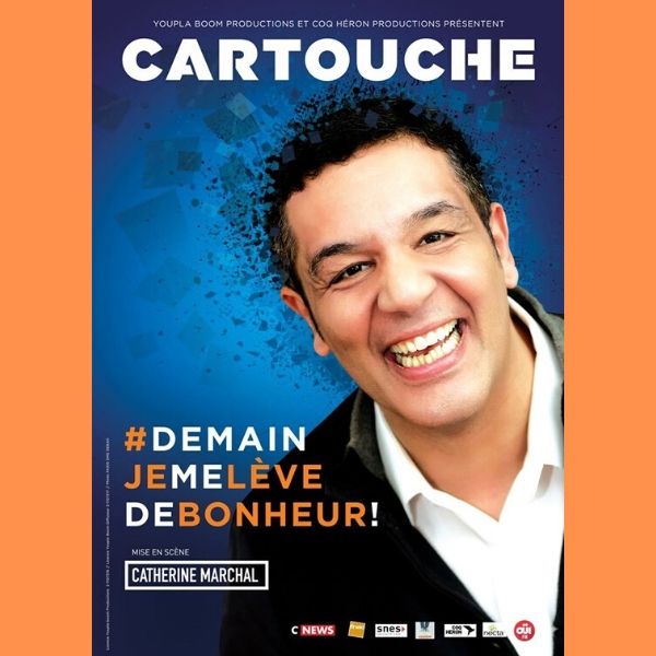lessortiesdesarah_cartouche_affiche Cartouche « Demain je me lève de bonheur » !