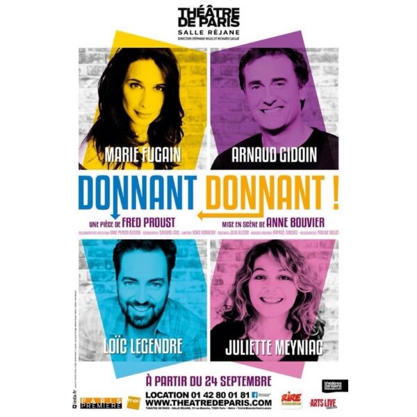 lessortiesdesarah_donnant_donnant_affiche « Donnant donnant » Salle Réjane au Théâtre de Paris