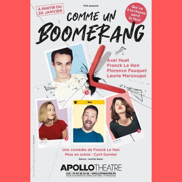 « Comme un boomerang » à l’Apollo Théâtre