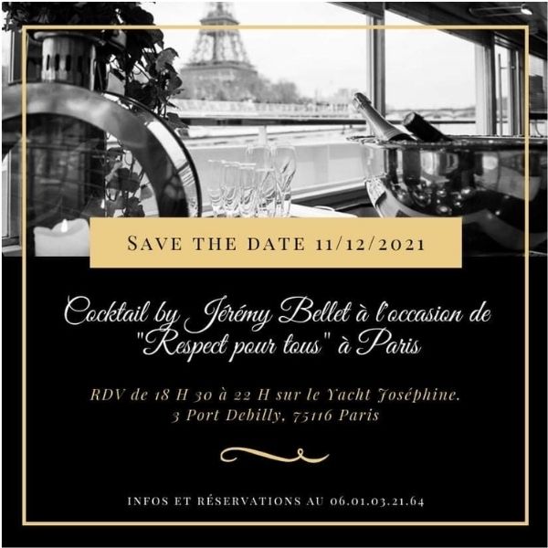 Jérémy Bellet, son cocktail sur le Yacht Joséphine.