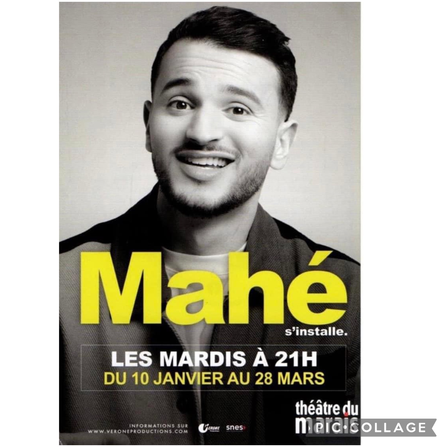Mahé dans « Mahé s'installe ! » au Théâtre du Marais. Les Sorties de