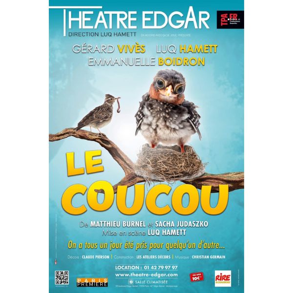 « Le coucou » au Théâtre Edgar à Paris.