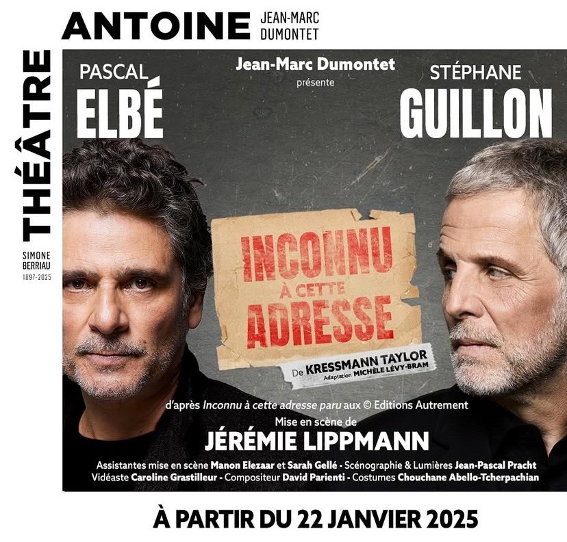 IMG_8396 « Inconnu à cette adresse » au Théâtre Antoine à Paris.