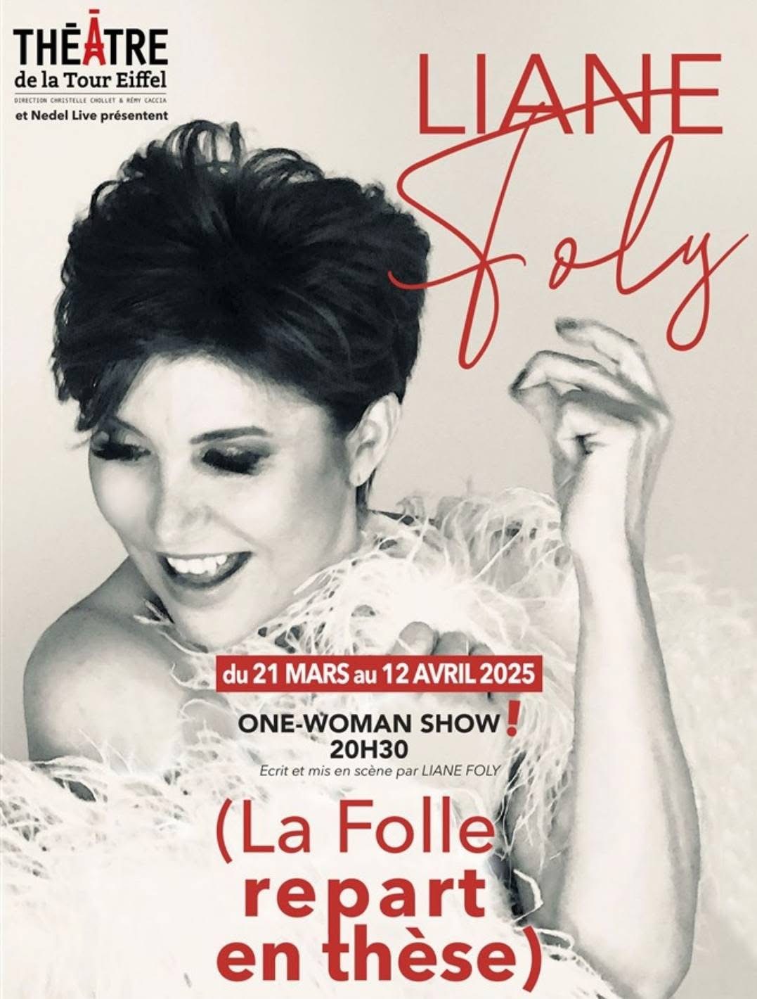 IMG_0864 Liane Foly dans « La folle repart en thèse » au Théâtre de la Tour Eiffel à Paris.