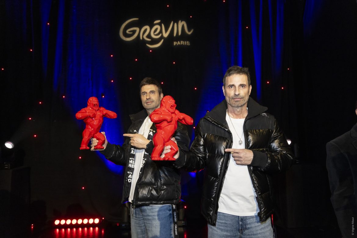 L’artiste Richard Orlinski rentre au Musée Grévin à Paris.