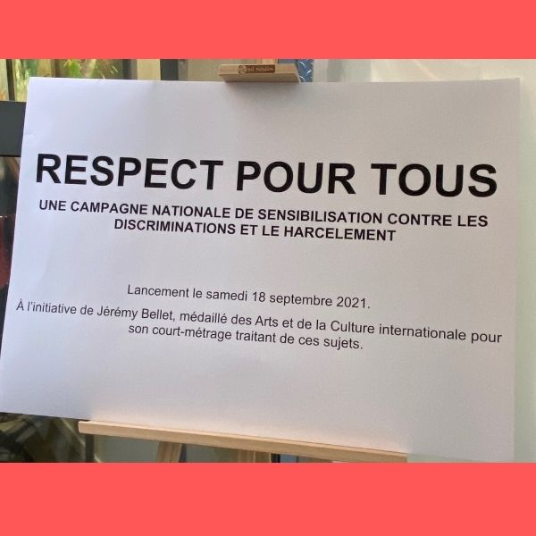 Campagne « Respect pour tous » : Bravo Jérémy Bellet