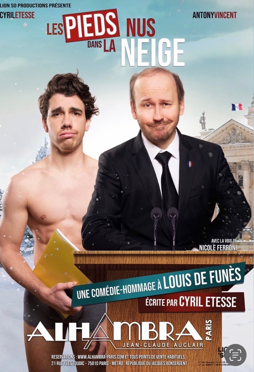 « Les pieds nus dans la neige » au Théâtre de l’Alhambra à Paris.