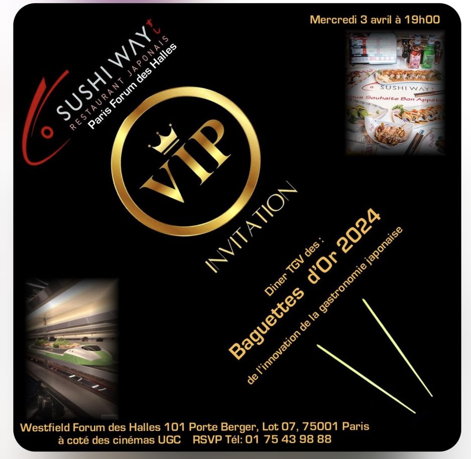 Sushi Way au Forum des Halles à Paris.