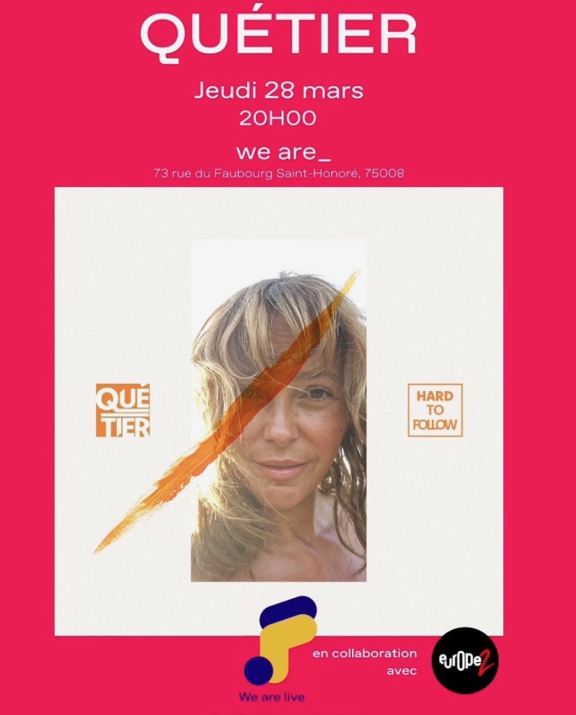 Sandrine Quétier son showcase au We are à Paris.