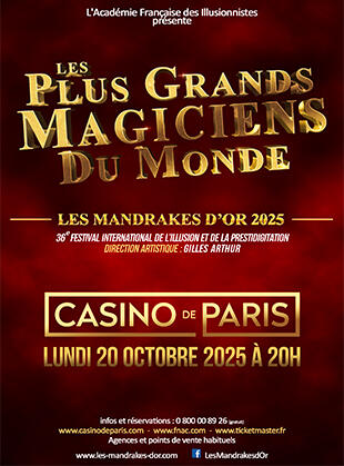 Les Mandrakes d’or au Casino de Paris.