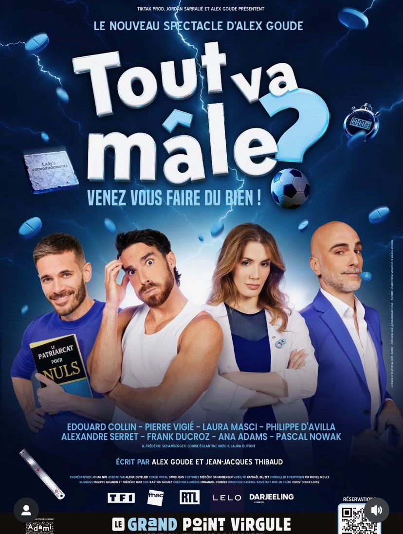 « Tout va mâle » au Grand Point Virgule à Paris.