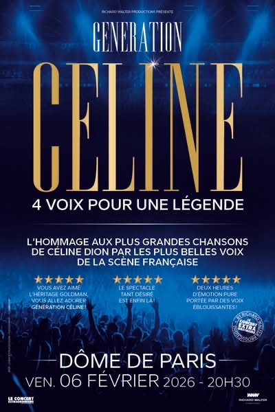 « Génération Céline » 4 voix pour une légende au Dôme de Paris